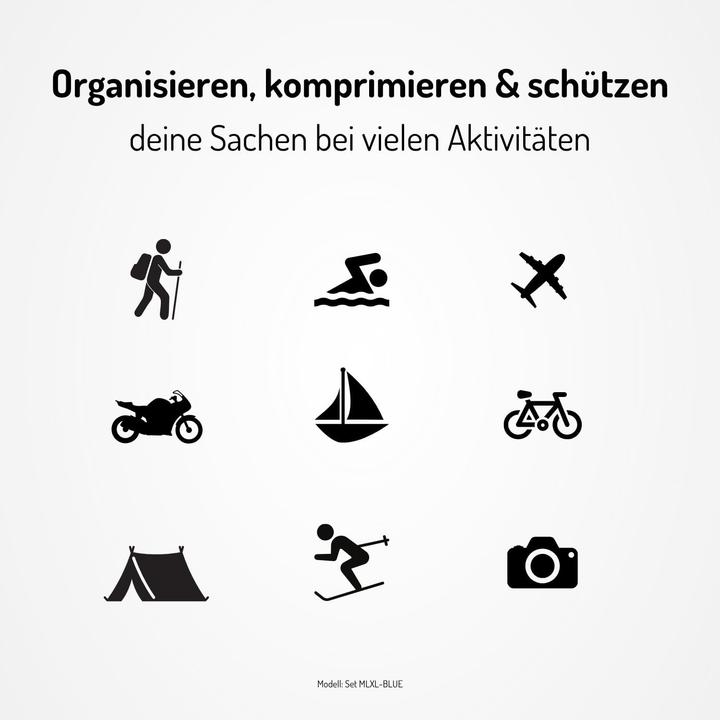 Produktbild Nordkamm 3er-Set Packtaschen mit Kompression