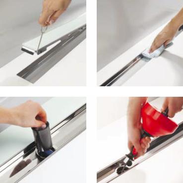 Actual product image TECE Shower channel TECEdrainline straight, length = 900 mm, stainless steel (900 mm)