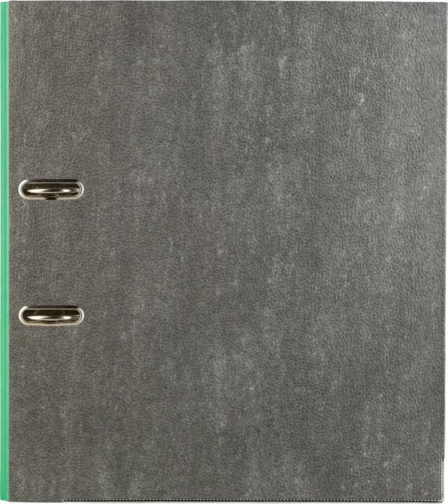 Actual product image Idena Folder A4 green 8cm cloud marble FSC mix (A4, 80 mm, 1 Piece)