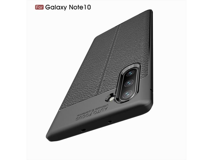 Produktbild Screenguard Samsung Galaxy Note10 Hülle Leather Design TPU Cover (Samsung Galaxy Note 10)