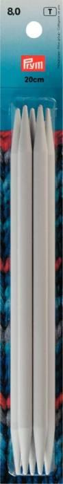 Actual product image Prym Stocking needles, grey 8.00 mm, 20 cm, plastic
