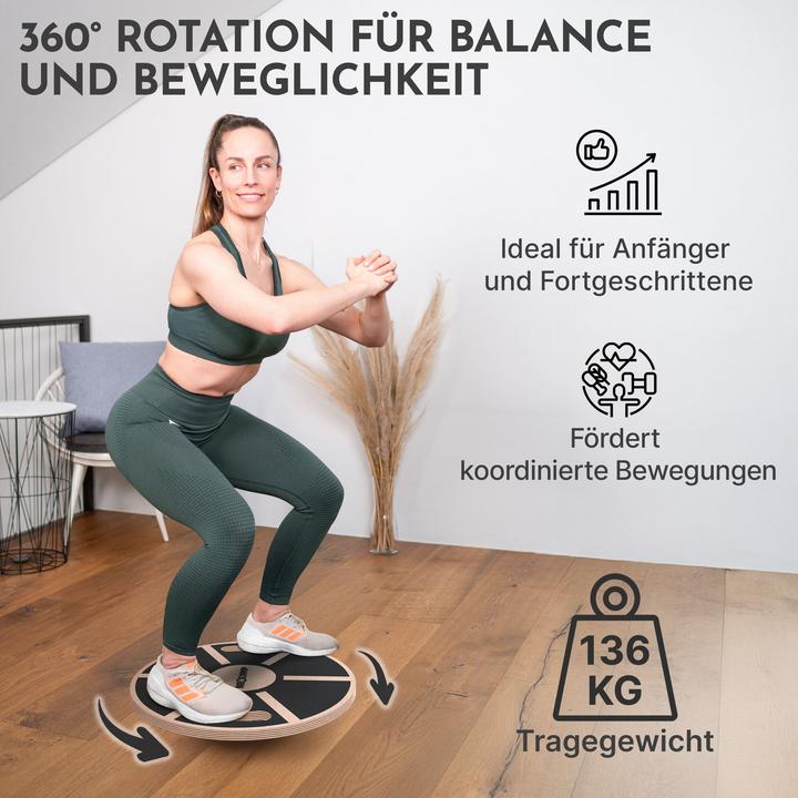 Image du produit Neolymp Balance Board Holz mit Griffen
