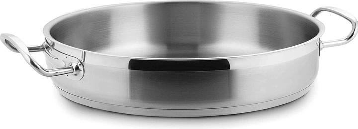 Produktbild Lacor Eco Chef Kasserolle nieder 2 Griffe D40cm H8cm 10lt (40 cm, Bräter + Schmortopf, Edelstahl)