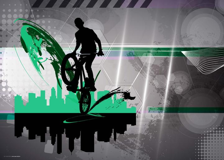 Produktbild CoverYourDesk Schreibtischunterlage City Mountainbike
