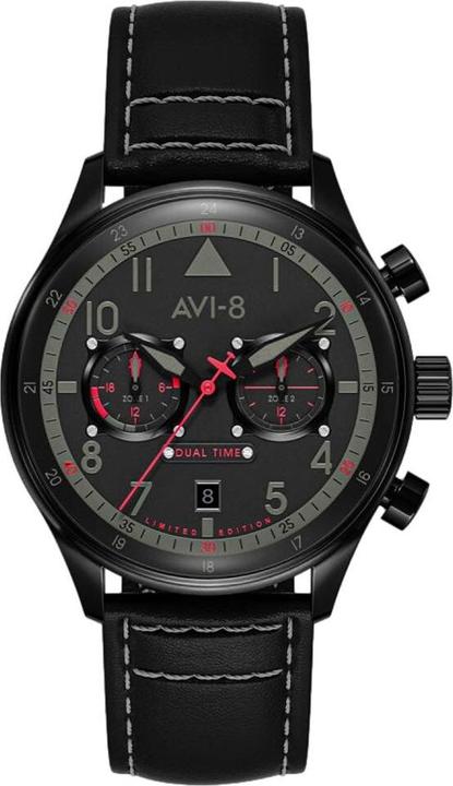 Produktbild AVI-8 av-4088-01 Carey Dual Time 44mm 5ATM (Analoguhr, 44 mm)