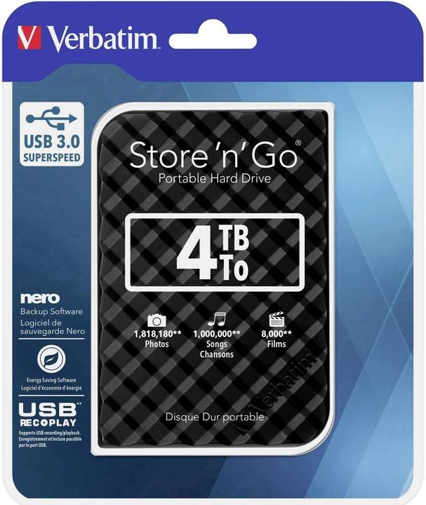 Immagine prodotto Verbatim STORE N GO 2.5INGEN2 4TB USB3. (4 TB)