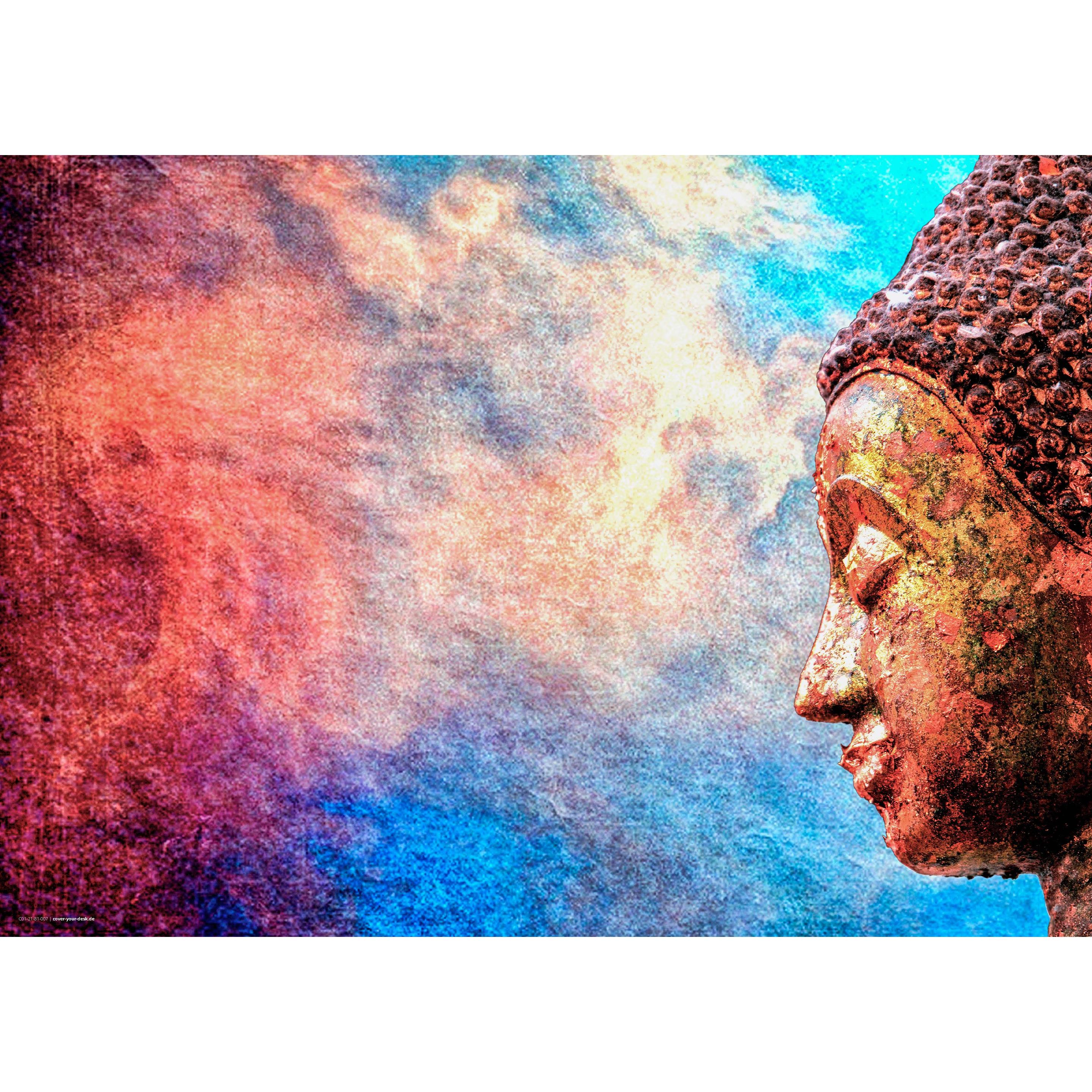CoverYourDesk, Unterlage, Schreibtischunterlage Farbenfroher Buddha