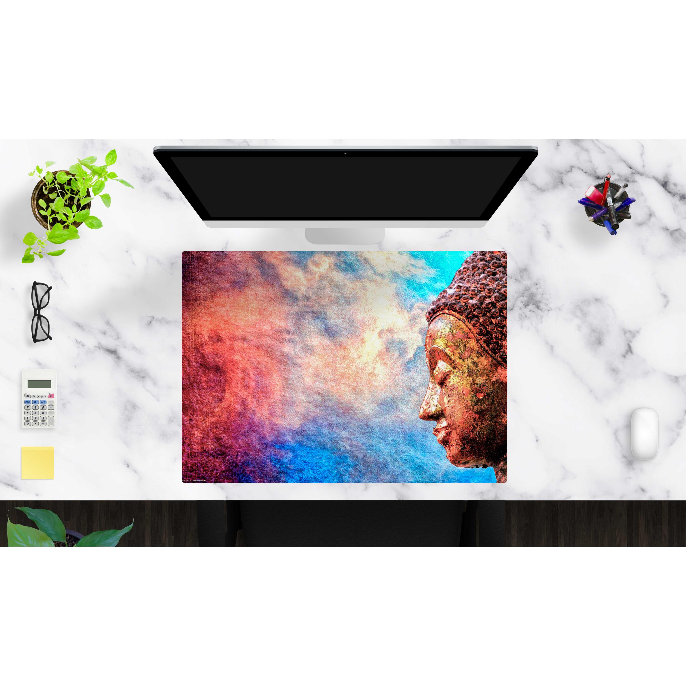 Thumbnail - CoverYourDesk, Unterlage, Schreibtischunterlage Farbenfroher Buddha