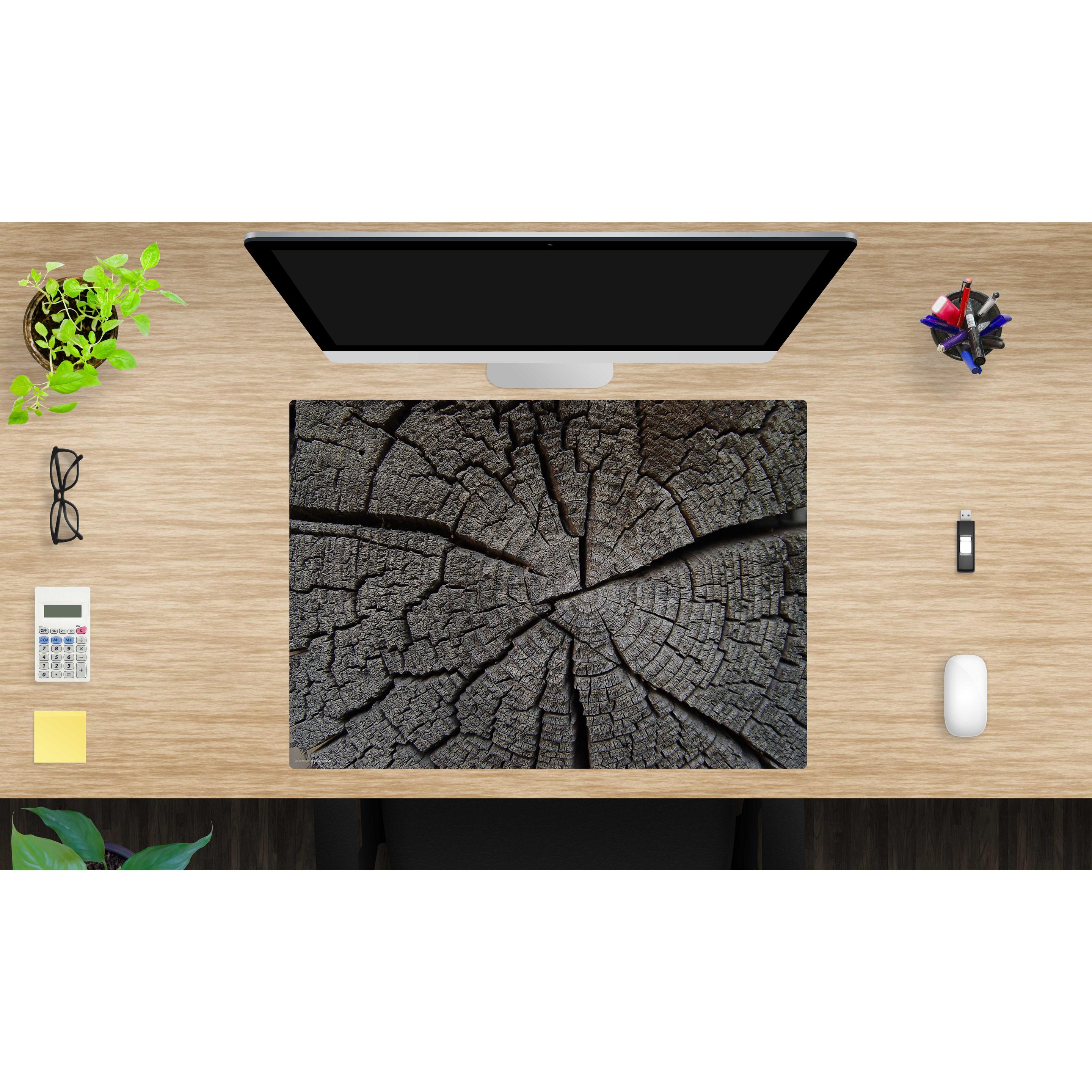 Thumbnail - CoverYourDesk, Unterlage, Schreibtischunterlage Baumstumpf Holztextur