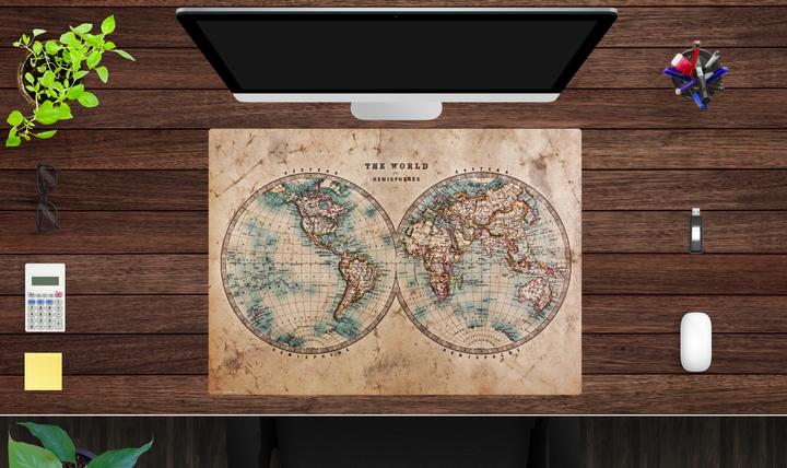 Produktbild CoverYourDesk Schreibtischunterlage Historische Weltkarte