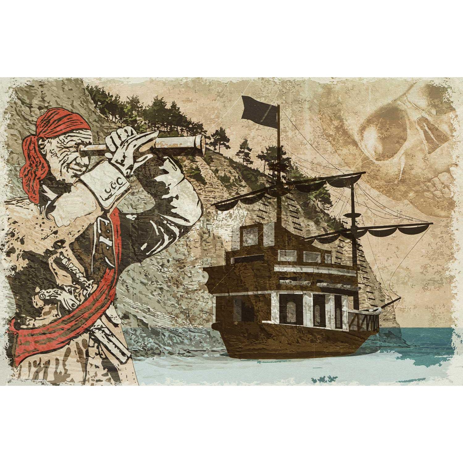 CoverYourDesk, Unterlage, Schreibtischunterlage Pirat