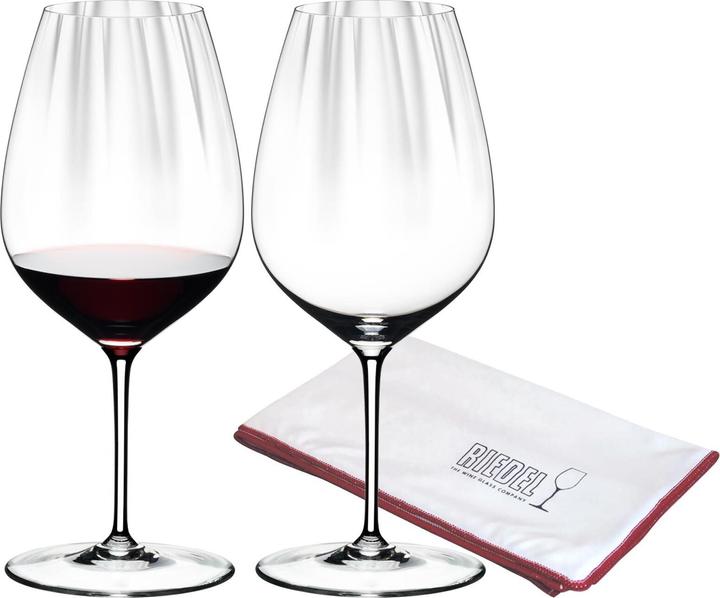 Actual product image Riedel Cabernet Merlot glasses including polishing cloth Performance (83.40 cl, 2 Glasses, Red wine glasses)