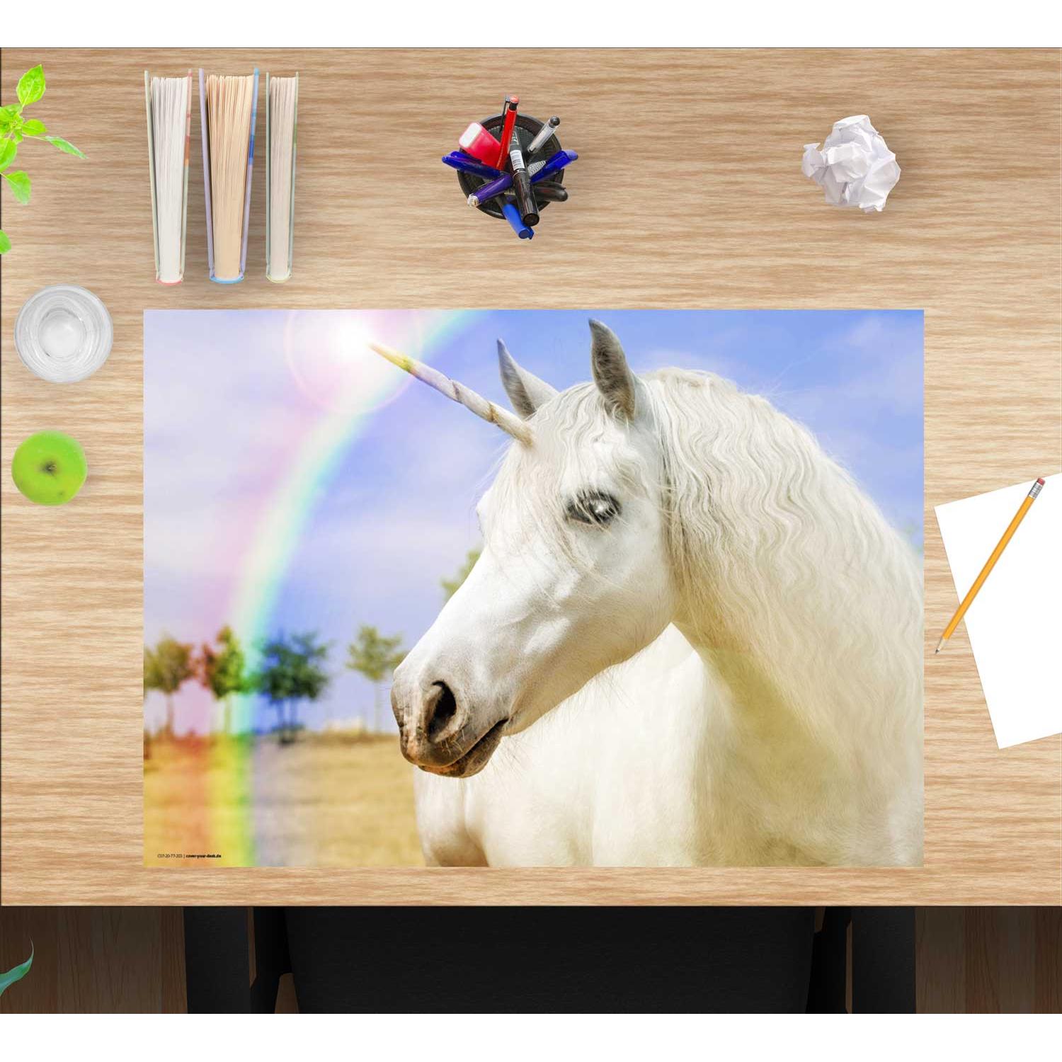 Thumbnail - CoverYourDesk, Unterlage, Schreibtischunterlage Weisses Einhorn