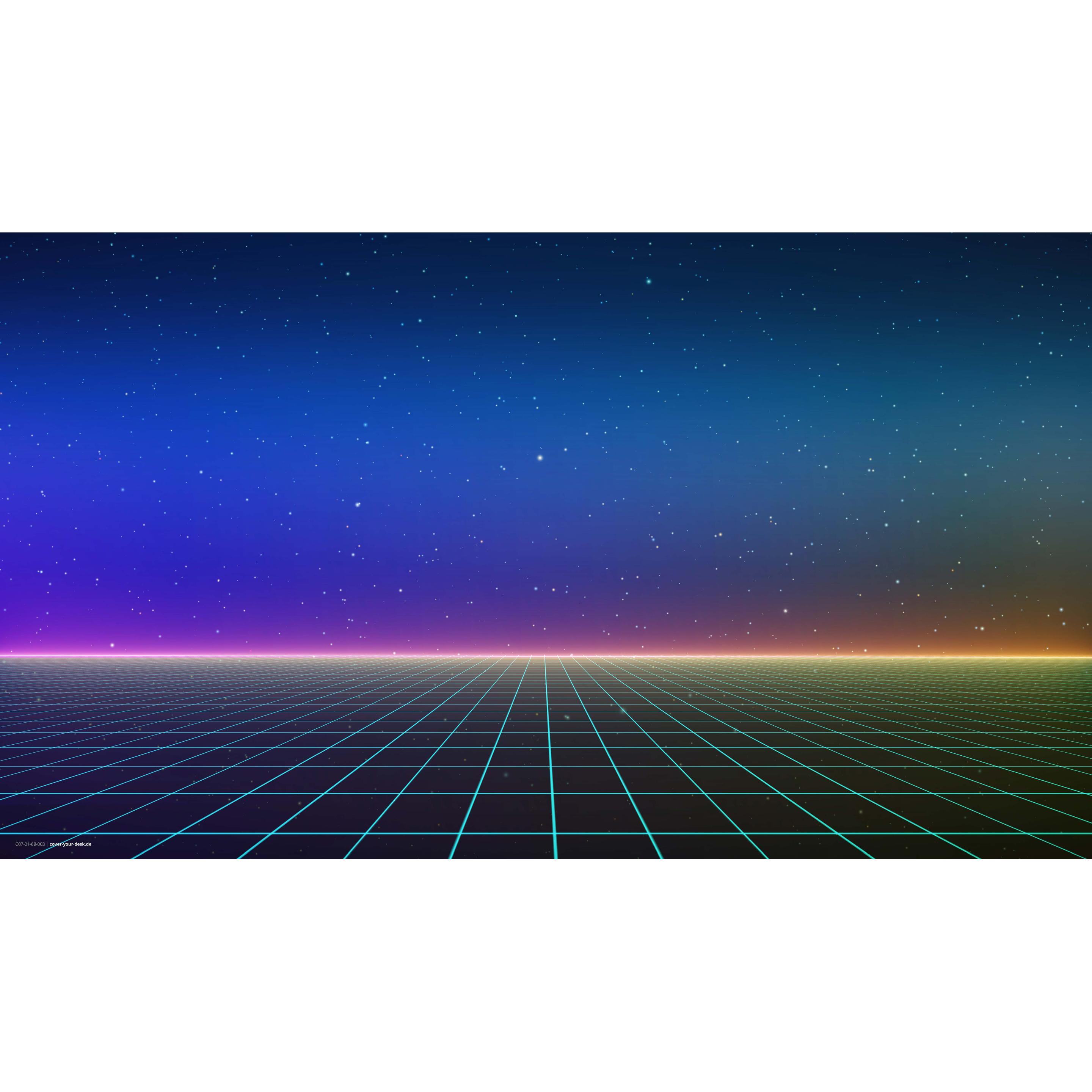 CoverYourDesk, Unterlage, Schreibtischunterlage Retro Synthwave
