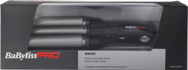 Image du produit BaByliss Pro Titanium Turmalin fer à onduler triple (22 mm, 19 mm)
