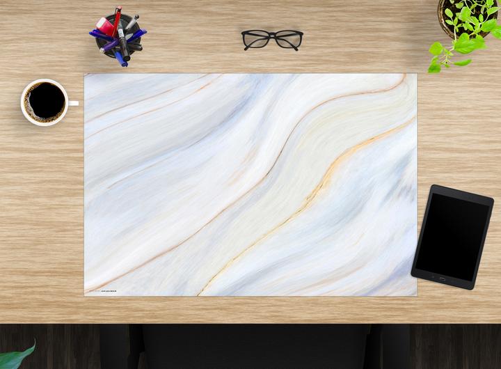 Productafbeelding CoverYourDesk Bureaulegger Creme Marmer (40 x 60 cm)