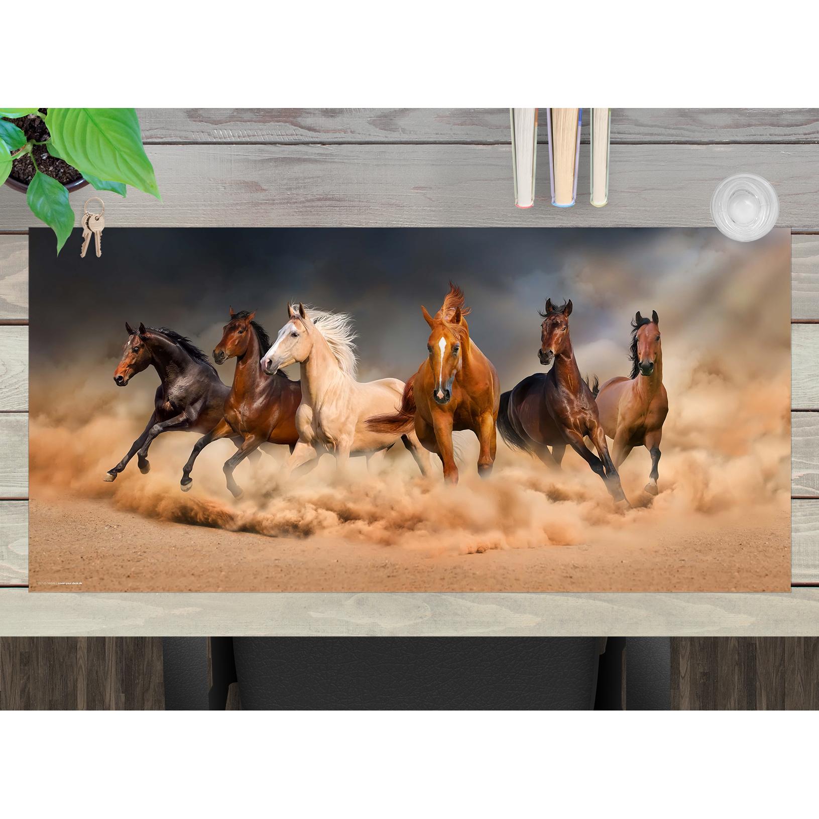 Thumbnail - CoverYourDesk, Unterlage, Schreibtischunterlage Wilde Pferdeherde