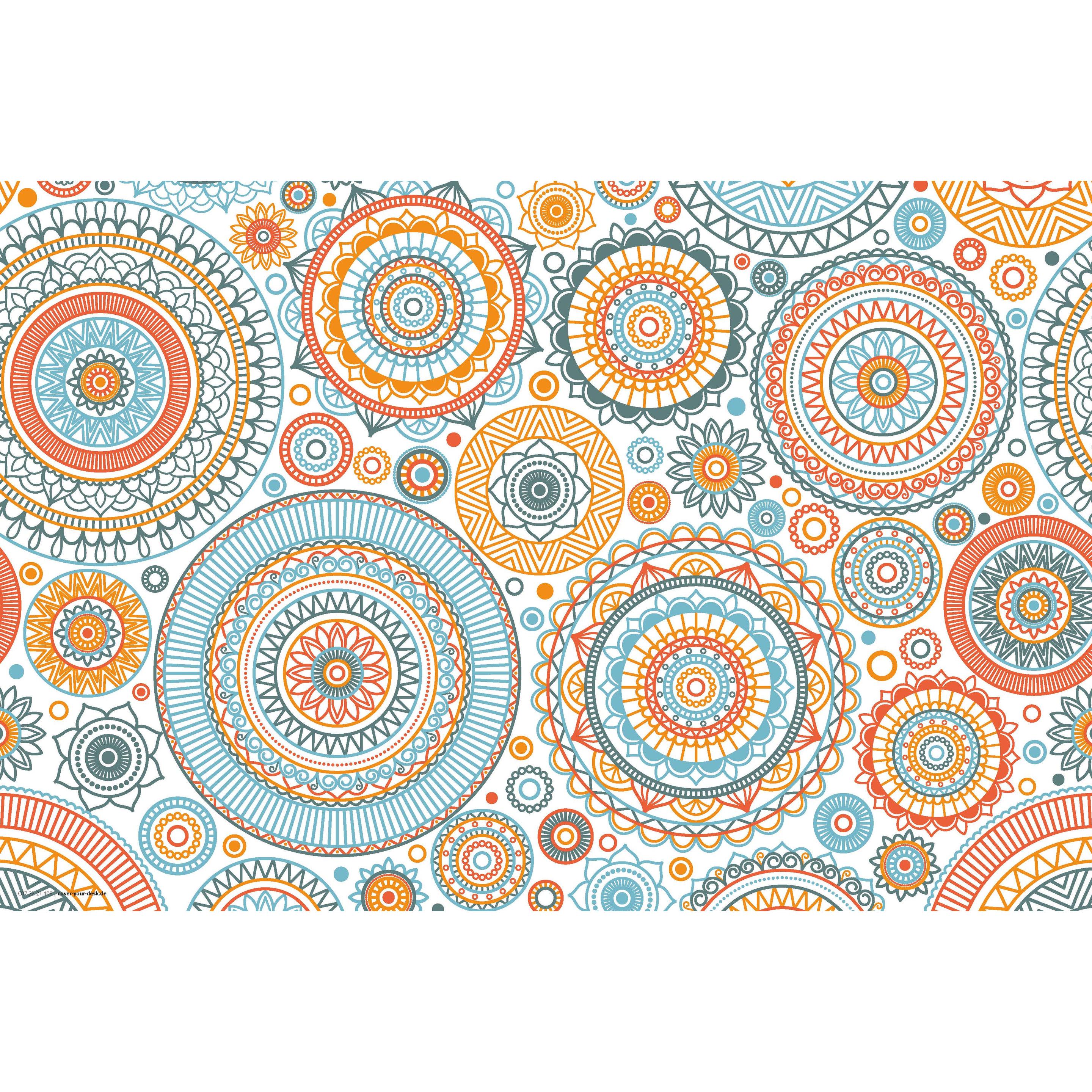 CoverYourDesk, Unterlage, Schreibtischunterlage Mandala mit Kreisen