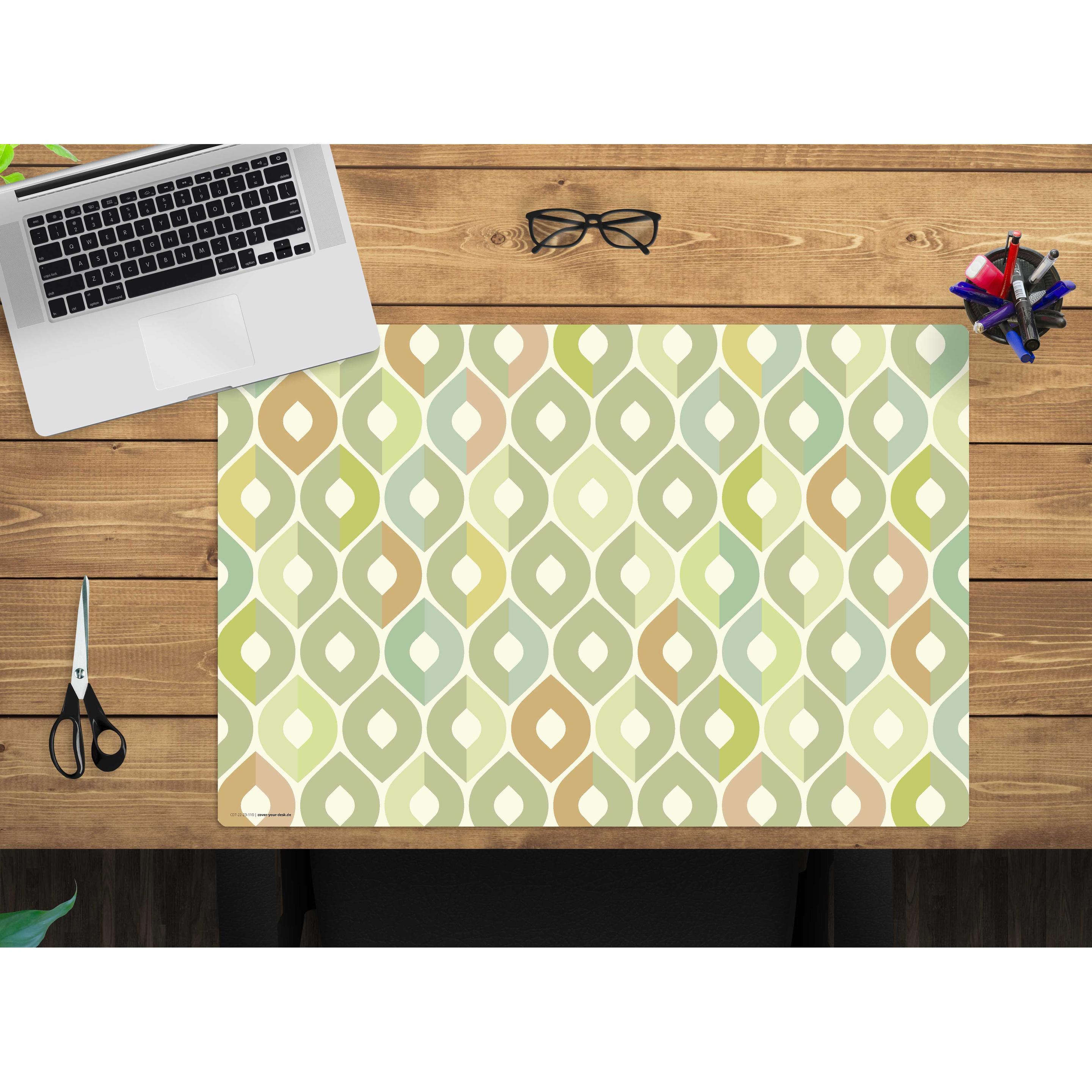 Thumbnail - CoverYourDesk, Unterlage, Schreibtischunterlage Muster in oliv-grün