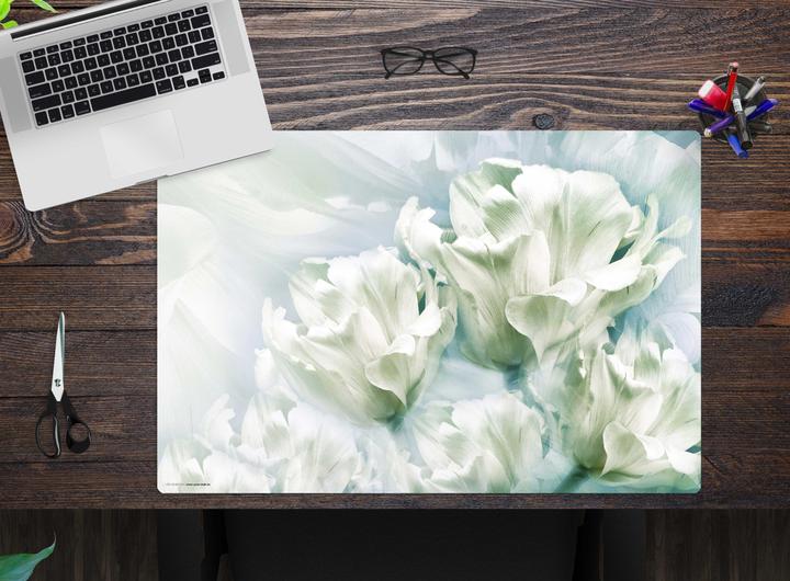 Actual product image CoverYourDesk Romantic White Tulips
