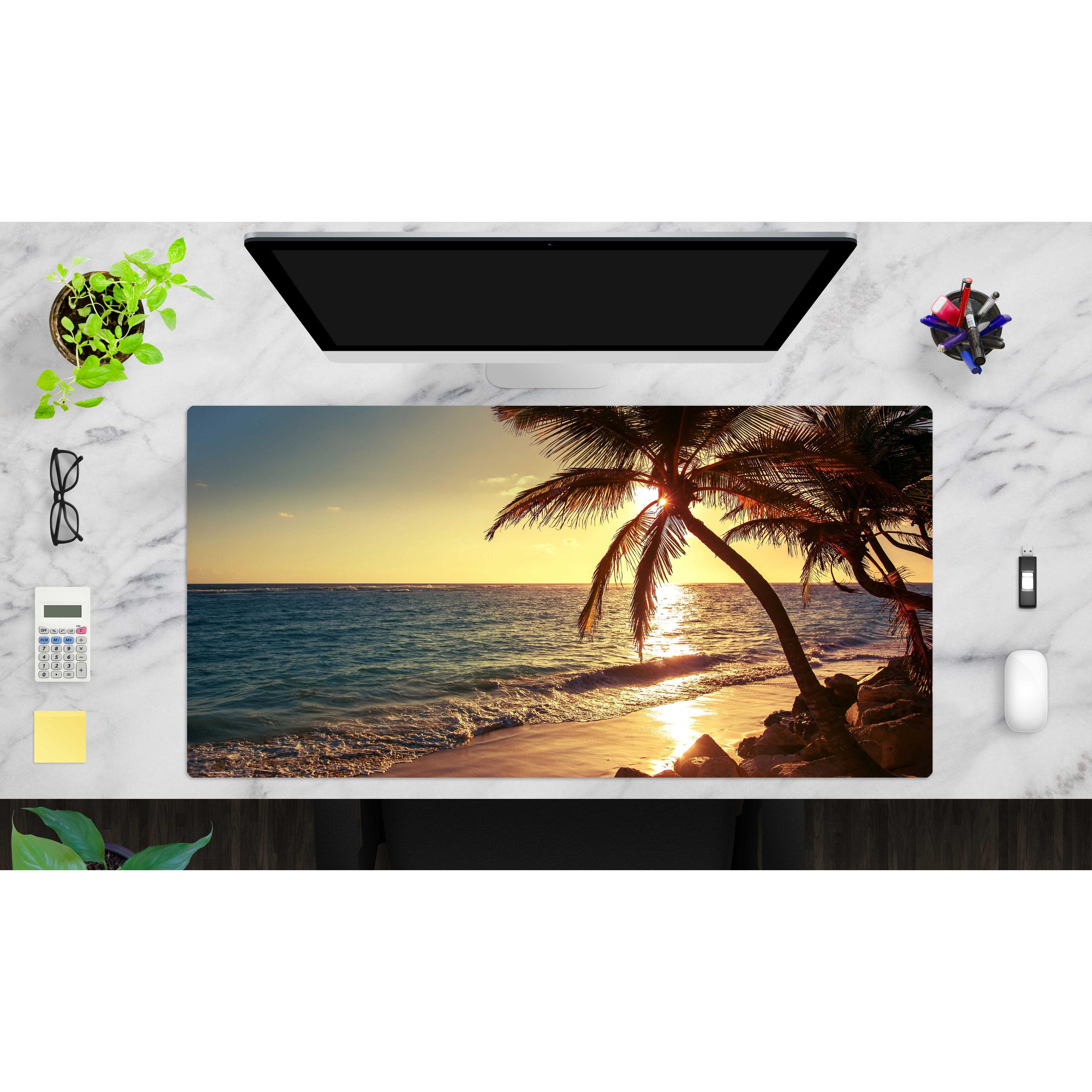 Thumbnail - CoverYourDesk, Unterlage, Schreibtischunterlage Palmen am Strand