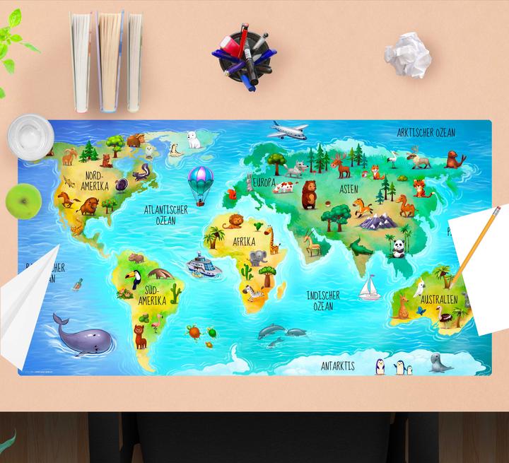 Immagine prodotto CoverYourDesk Mappa del mondo (74 x 40 cm)