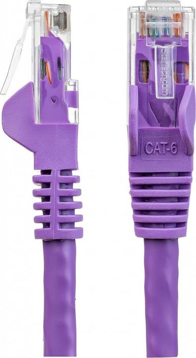 Actual product image StarTech 0.5M PURPLE CAT6 PATCH CABLE (UTP, CAT6, 0.50 m)