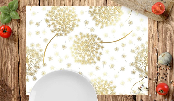 Produktbild CoverYourDesk Tischset Goldene Pusteblume