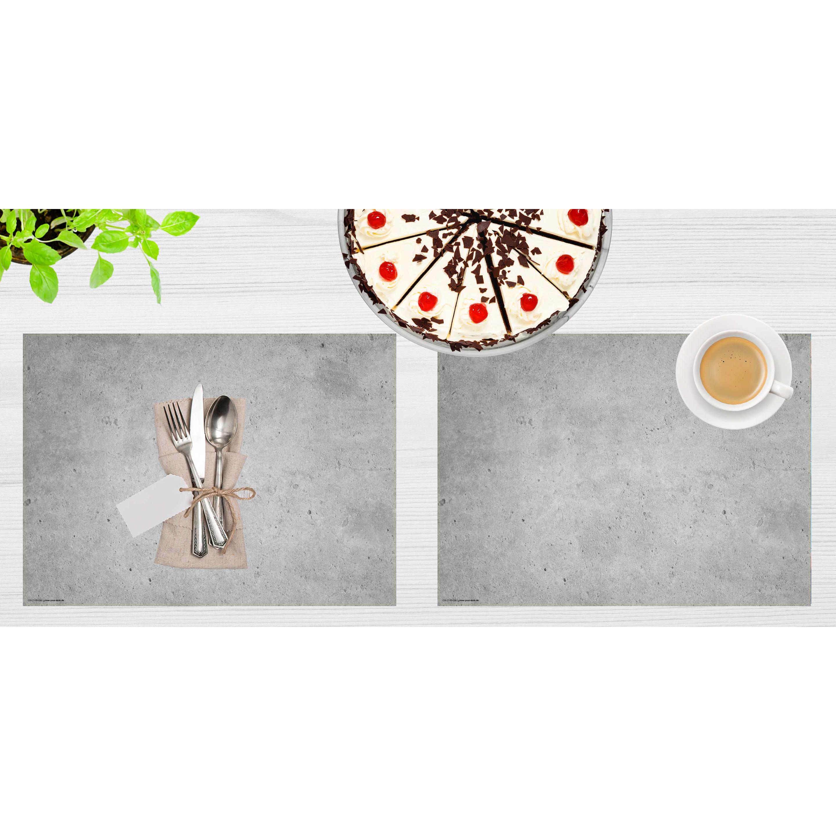 Thumbnail - CoverYourDesk, Tischset, Tischset Betonoptik grau