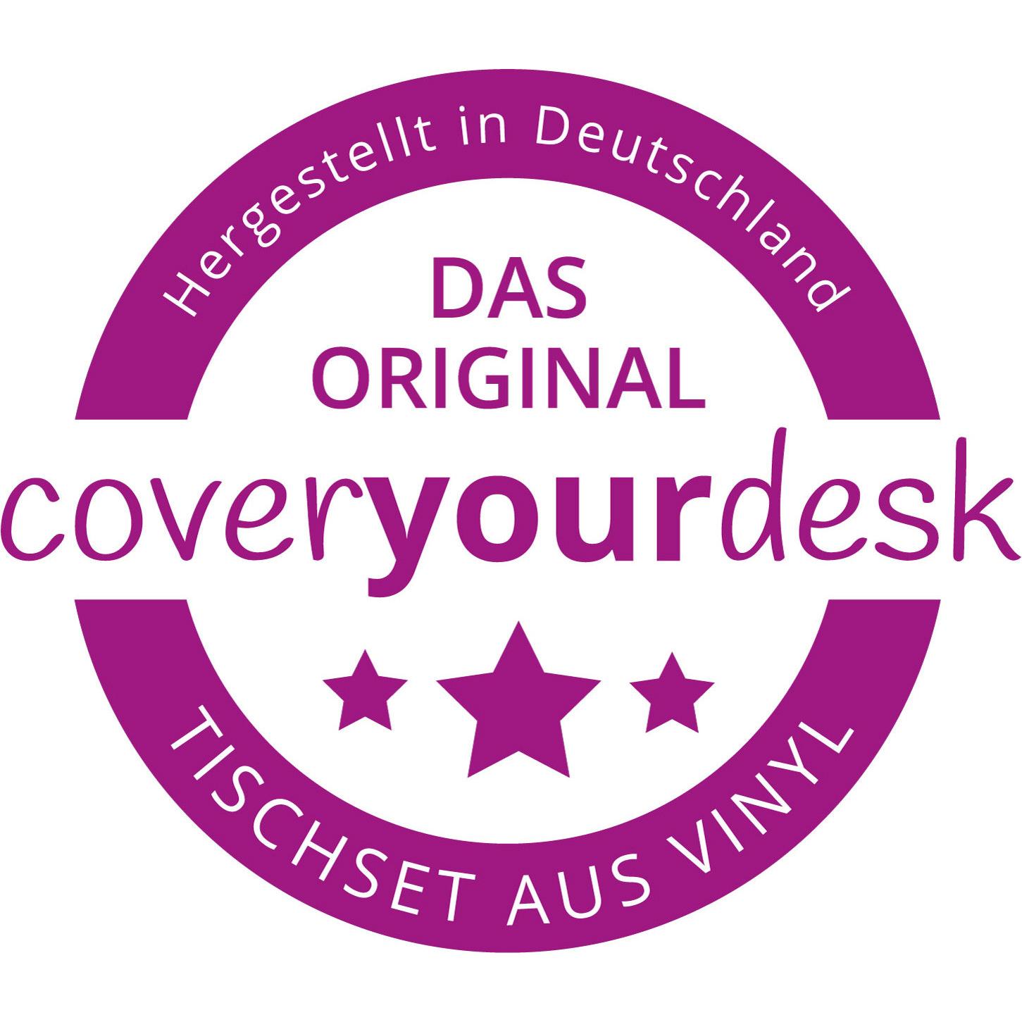 CoverYourDesk, Tischset, Tischset Betonoptik grau