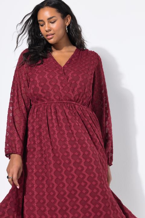 Image du produit Studio Untold Robe midi coupe trapèze, en mousseline à losanges (42, 44)