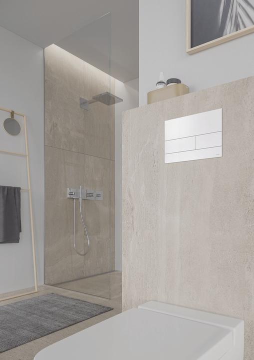 Immagine prodotto TECE TECEsquare Piastra di spinta per WC in metallo e acciaio inox con antimpronta