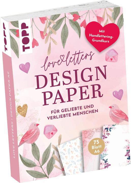 Actual product image Topp Handlettering Design Paper Pad "Love Letters", A6 (1 x)