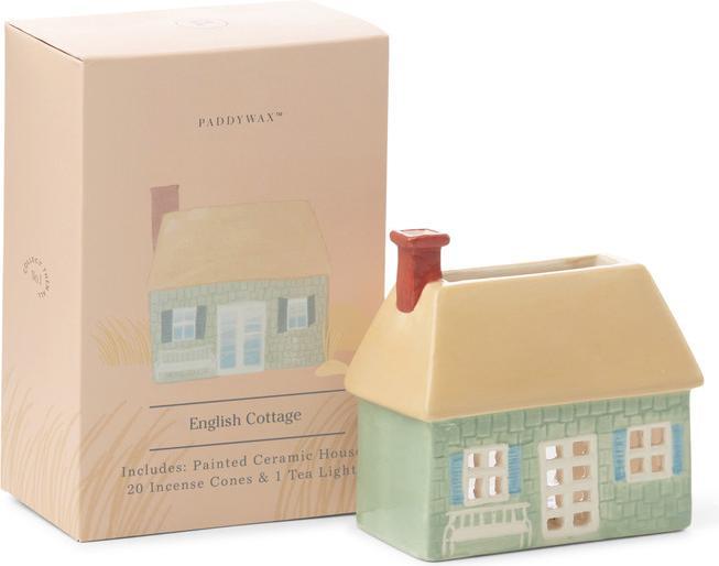 Paddywax No. 04 English Cottage Style Incense & Tea Light Holder