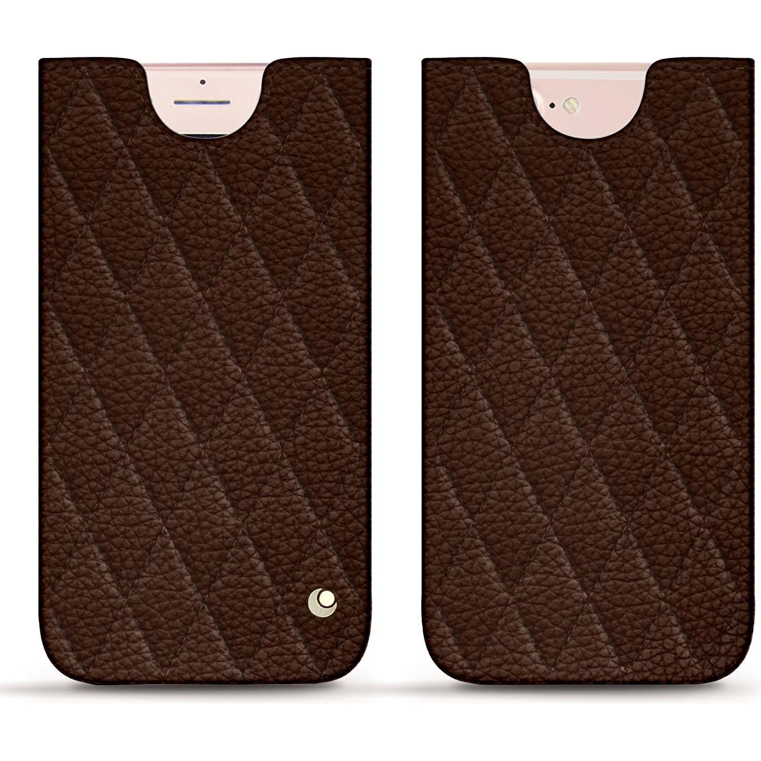 Noreve Lederschutzhülle (Apple iPhone 7 Plus), Smartphone Hülle, Braun