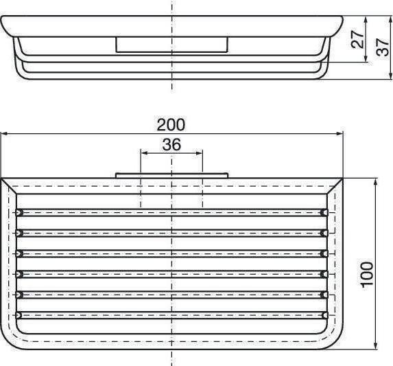 Actual product image Emco Sponge basket SYSTEM 2 m verd Wall mounting removable chrome