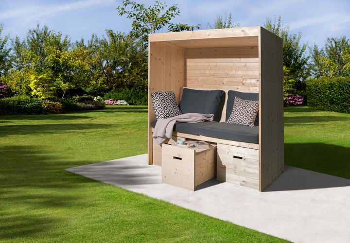 Weka Holzbau Gartenlaube Bozen