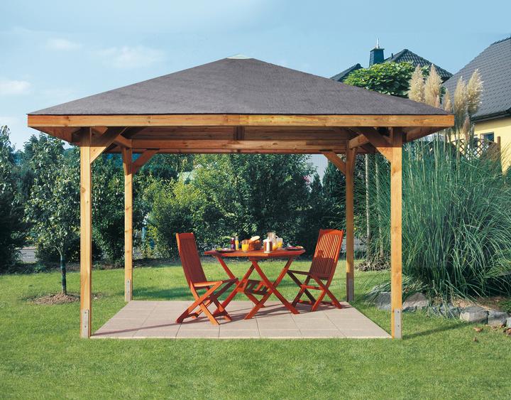 Produktbild Weka Holzbau Gartenoase 651 Gr.3 (380 cm, 380 cm)