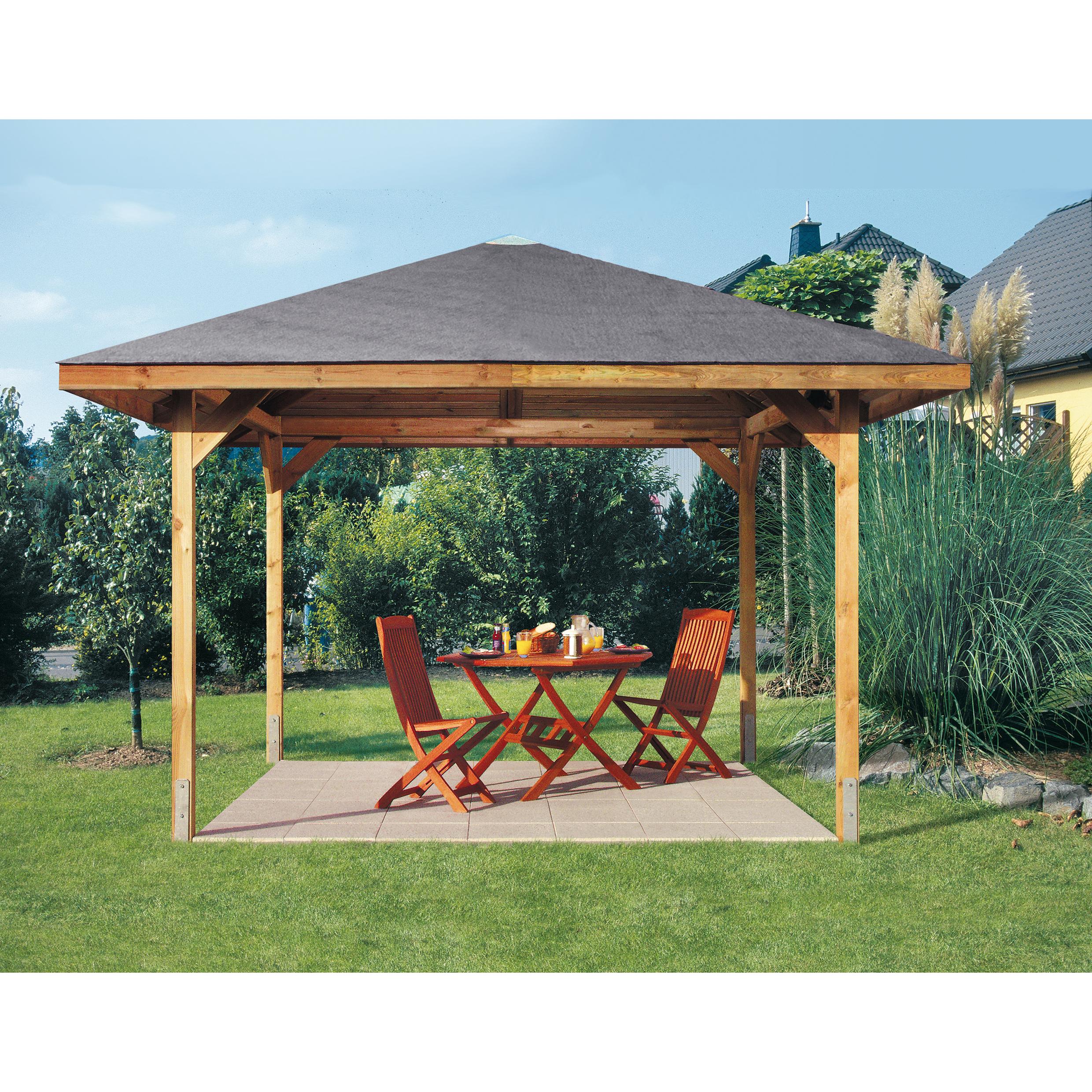 Weka Holzbau, Pavillon, Gartenoase 651 Gr.3 (380 cm, 380 cm)