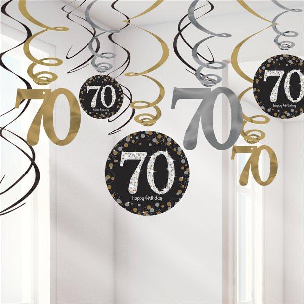 Image du produit Amscan Décorations 70 Ans "Joyeux Anniversaire (12 pcs)