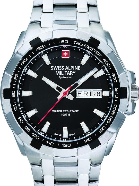 Produktbild Swiss Alpine Military 7043.1137 Day-Date 42mm 10ATM (Analoguhr, Sportuhr, Swiss Made, 42 mm)