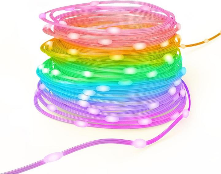 Produktbild Hama Smarte LED-Lichterkette, WLAN, Farbwechsel, dimmbar, aussen, IP44, 10m, Bunt (10 m)