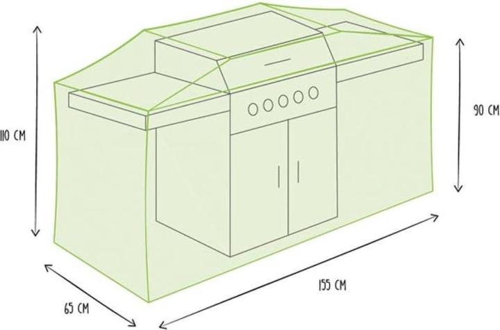Produktbild Perel Grill-Schutzhülle - 155 cm