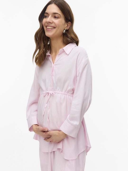 Produktbild Mamalicious Normal geschnitten Hemdkragen Ärmelbündchen mit Knopf Hemd Hemd