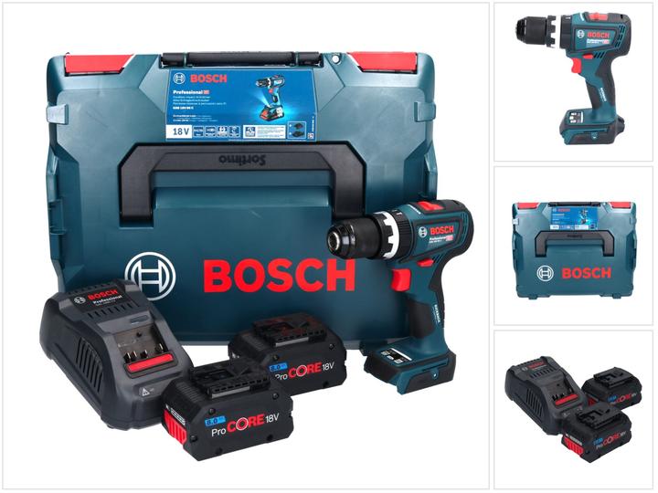 Produktbild Bosch Professional Bosch GSB 18V-90 C Professional Akku Schlagbohrschrauber 18 V 64 Nm Brushless + 2x ProCORE Akku 8,0 (Akkubetrieb)