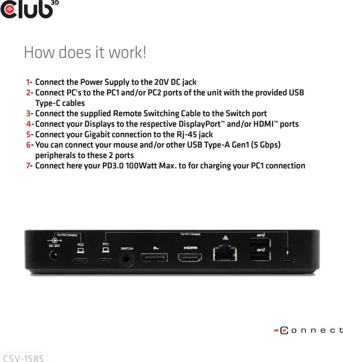 Produktbild Club 3D CSV-1585