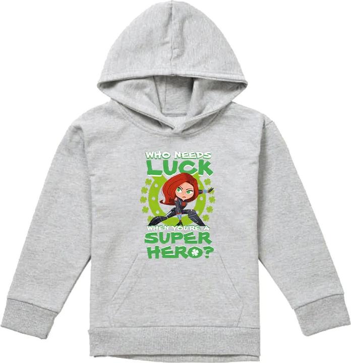 Image du produit - Sweat à capuche Saint-Patrick LUCKY SUPER HERO - Enfant (128)