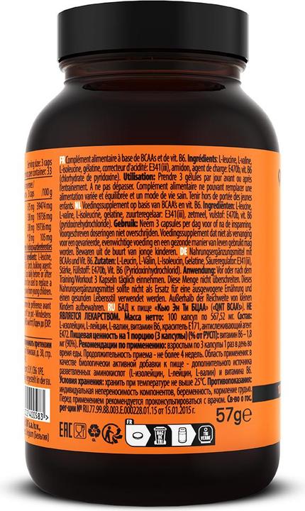 Actual product image QNT Bcaa (100 Piece, Capsules, 57 g)