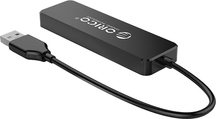 Produktbild Orico Converter FL01 USB-A Hub Docking Station 4x USB-A 2.0 - Black (USB-A, 4 Ports)