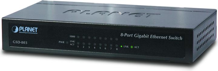 Produktbild Digitus 8 x 1000Base-T 16Gbps, 8K, 1Mbit PLANET / / Unmanaged